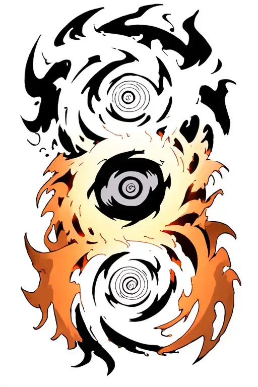Naruto six paths tattoo design idea
