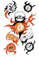Naruto six paths tattoo design idea