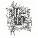 philippians 4:13 incorporated into a design tattoo design idea