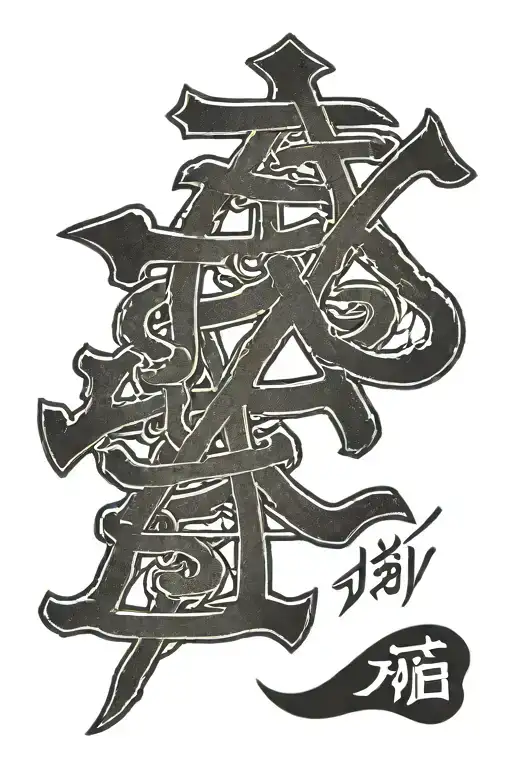 hebrew word "yahweh" tattoo design idea