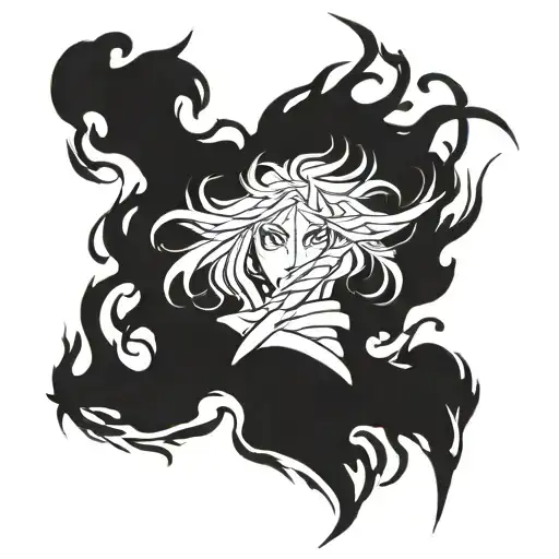 bleach unohana bankai minazuki tattoo design idea