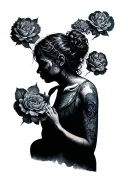 Overthinking anxiety mental health tattoo design idea