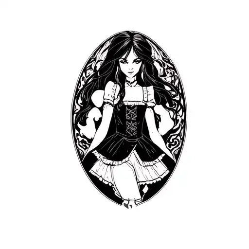 Alice Madness Returns tattoo design idea
