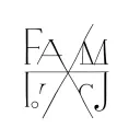 F A M C J letters overlapping each other one tattoo design idea
