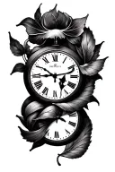miscarriage tattoos with clock tattoo design idea