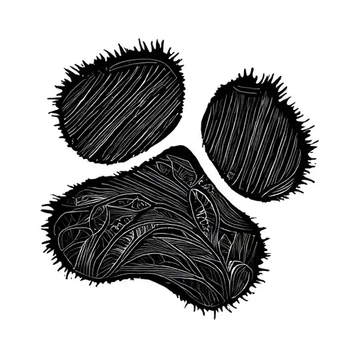 This tattoo will be of my beloved Dog paw print as he has left me last year tattoo design idea