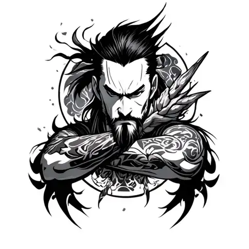 danzo sharigan arm tattoo design idea