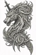 the witcher signs woven with norse designs integrated tattoo design idea