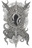 the witcher signs woven with norse designs integrated tattoo design idea