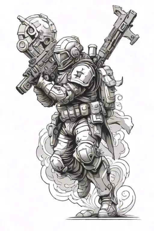 Helldivers tattoo design idea