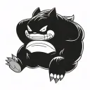 snorlax tattoo design idea