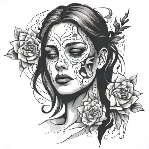 borderline personality disorder with psychosis minimalist tattoo design idea