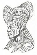 Nigerian chieftain tattoo design idea