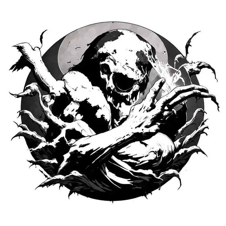 "The end of all flesh is come before me; for the earth is filled with violence through them; and, behold, I will destroy tattoo design idea