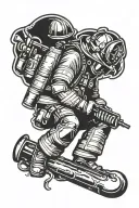 Firefighter tattoo design idea