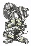 Firefighter tattoo design idea