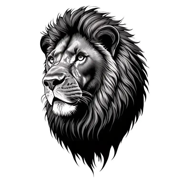 Rhodesian Ridback, Lion, full body tattoo design idea