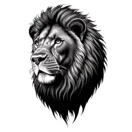 Rhodesian Ridback, Lion, full body tattoo design idea