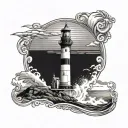 jose ignacio lighthouse tattoo design idea