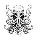 Cthulhu from H.P. Lovecraft tattoo design idea