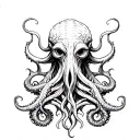Cthulhu from H.P. Lovecraft tattoo design idea