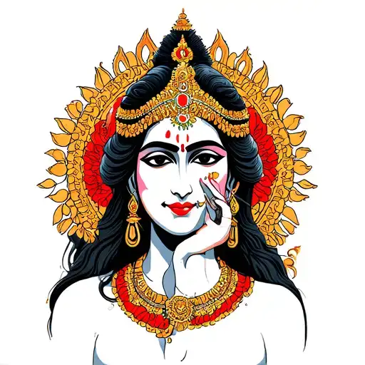 kali devi bhawan katra and mata tattoo design idea