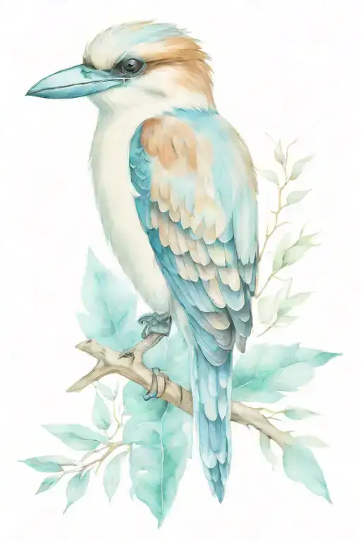 kookaburra with dreamcather  tattoo design idea