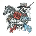 red dead redemption 2 tattoo design idea