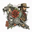 red dead redemption 2 tattoo design idea