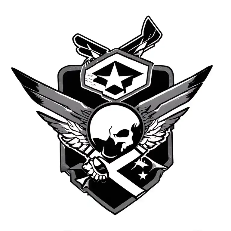 Air Force tattoo design idea