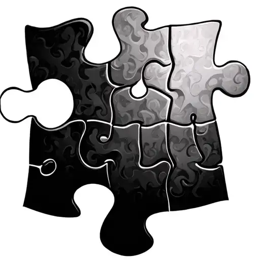 Jigsaw Puzzle tattoo design idea
