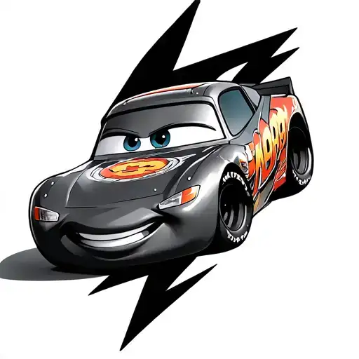 Lightning mcqueen bolt with 95 tattoo design idea