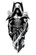 marvels dr doom dark tattoo design idea