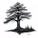 Aspen Tree tattoo design idea