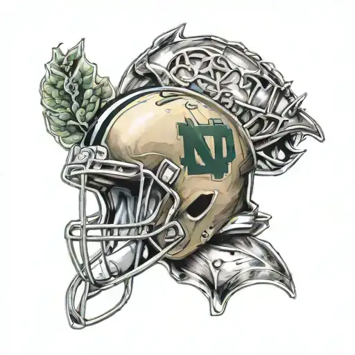 notre Dame football team The design tattoo design idea