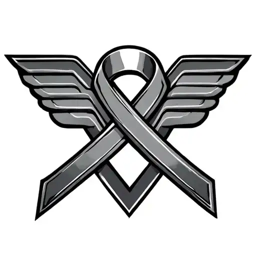 Ovarian cancer awareness ribbon inside of it wonder woman tattoo design idea