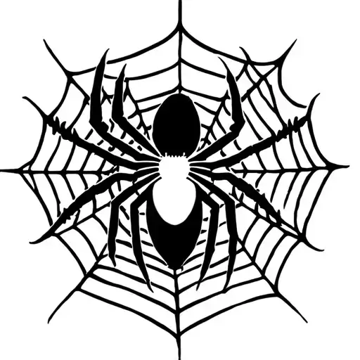 generate a tattoo on the elbow that is a spider web with the iconic spider tattoo from the anime "hunter x hunter" on it tattoo design idea