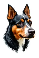 dog breed tattoo design idea