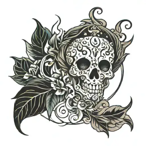 light and dark  tattoo design idea
