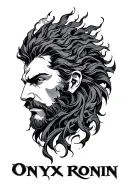 "Onyx Ronin" Leo And Aquarius tattoo design idea