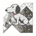 Snoopy sitting tattoo design idea