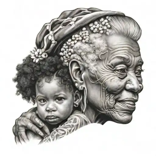 Charlotte North Carolina, daddies little girl, dad passed away, beautiful black woman, descendent of Africa tattoo design idea