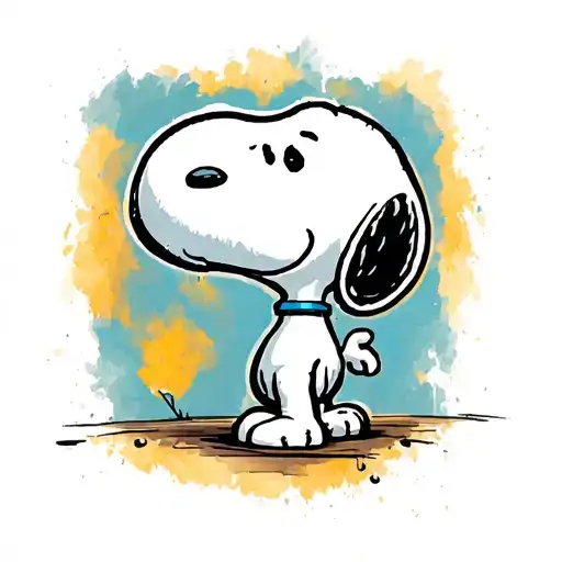 Snoopy tattoo design idea