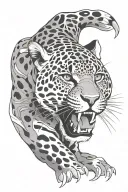jaguar graphic design tattoo design idea