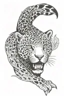 jaguar graphic design tattoo design idea