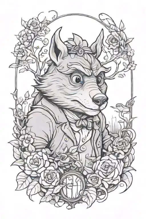 the beast over the garden wall tattoo design idea