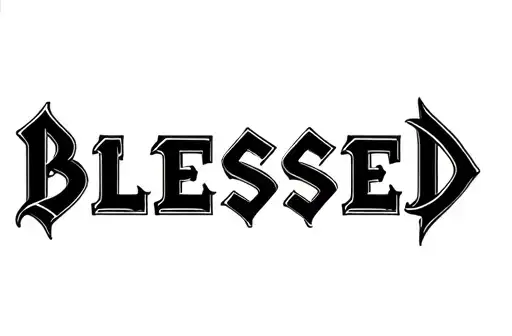 "BLESSED" tattoo design idea