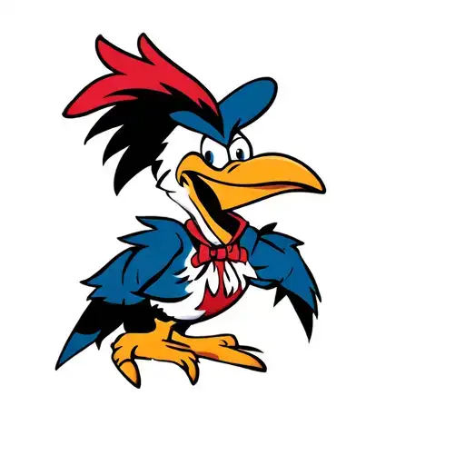woody woodpecker tattoo design idea
