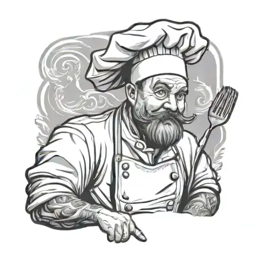 Chef tattoo design idea