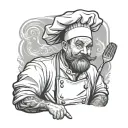 Chef tattoo design idea